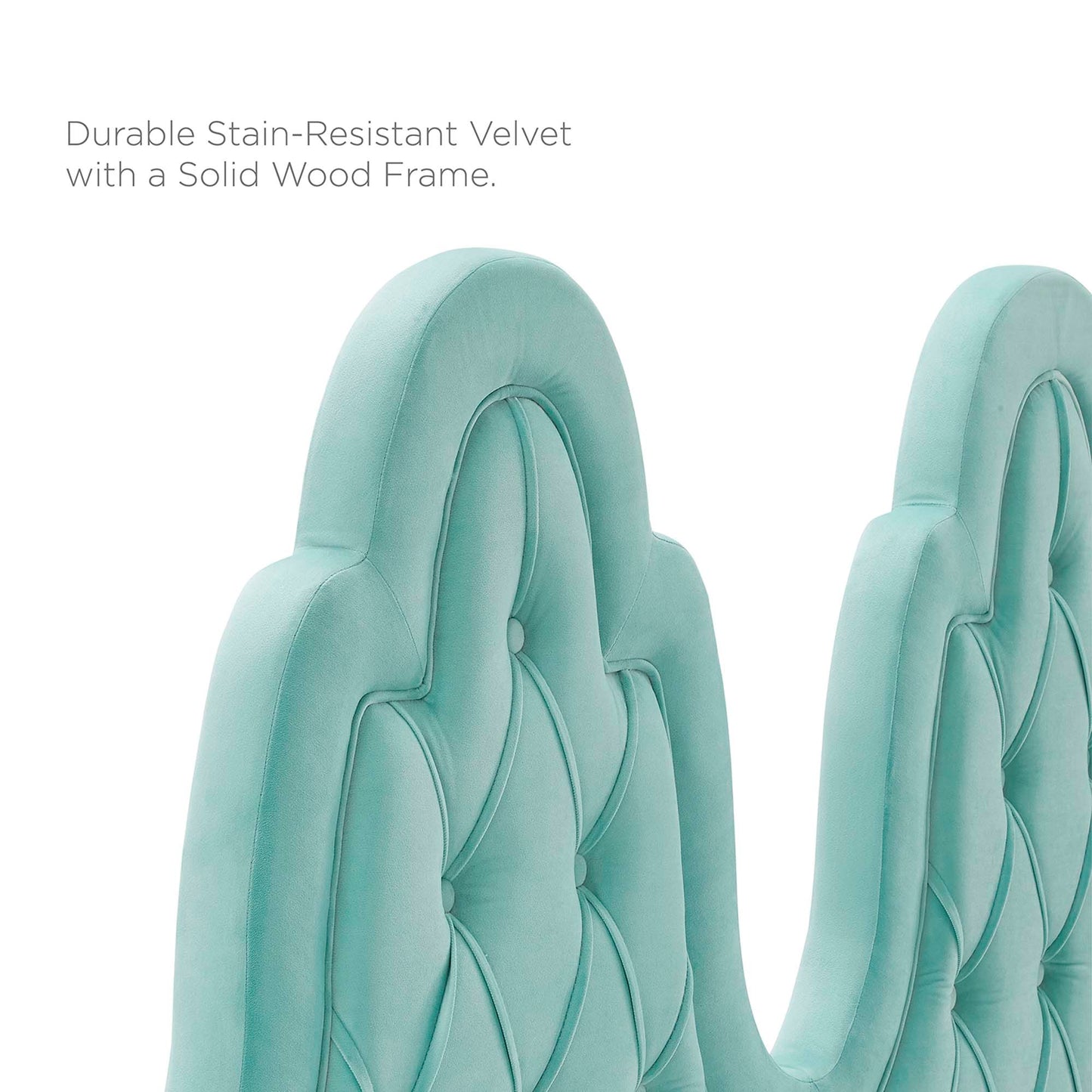 Modway Outlet Augustine Tufted Performance Velvet King/California King Headboard by Modway  Bedroom Furniture Mint - MOD-6415-MIN