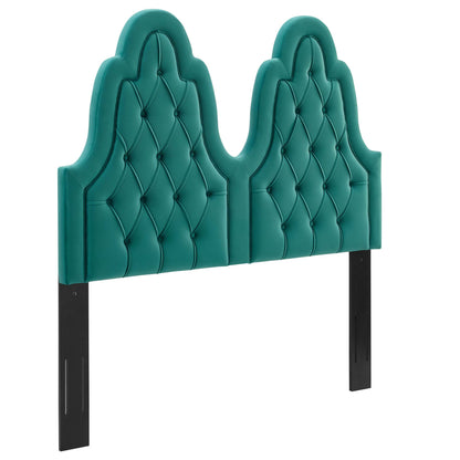 Modway Outlet Augustine Tufted Performance Velvet King/California King Headboard by Modway  Bedroom Furniture Teal - MOD-6415-TEA