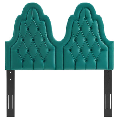 Modway Outlet Augustine Tufted Performance Velvet King/California King Headboard by Modway  Bedroom Furniture Teal - MOD-6415-TEA