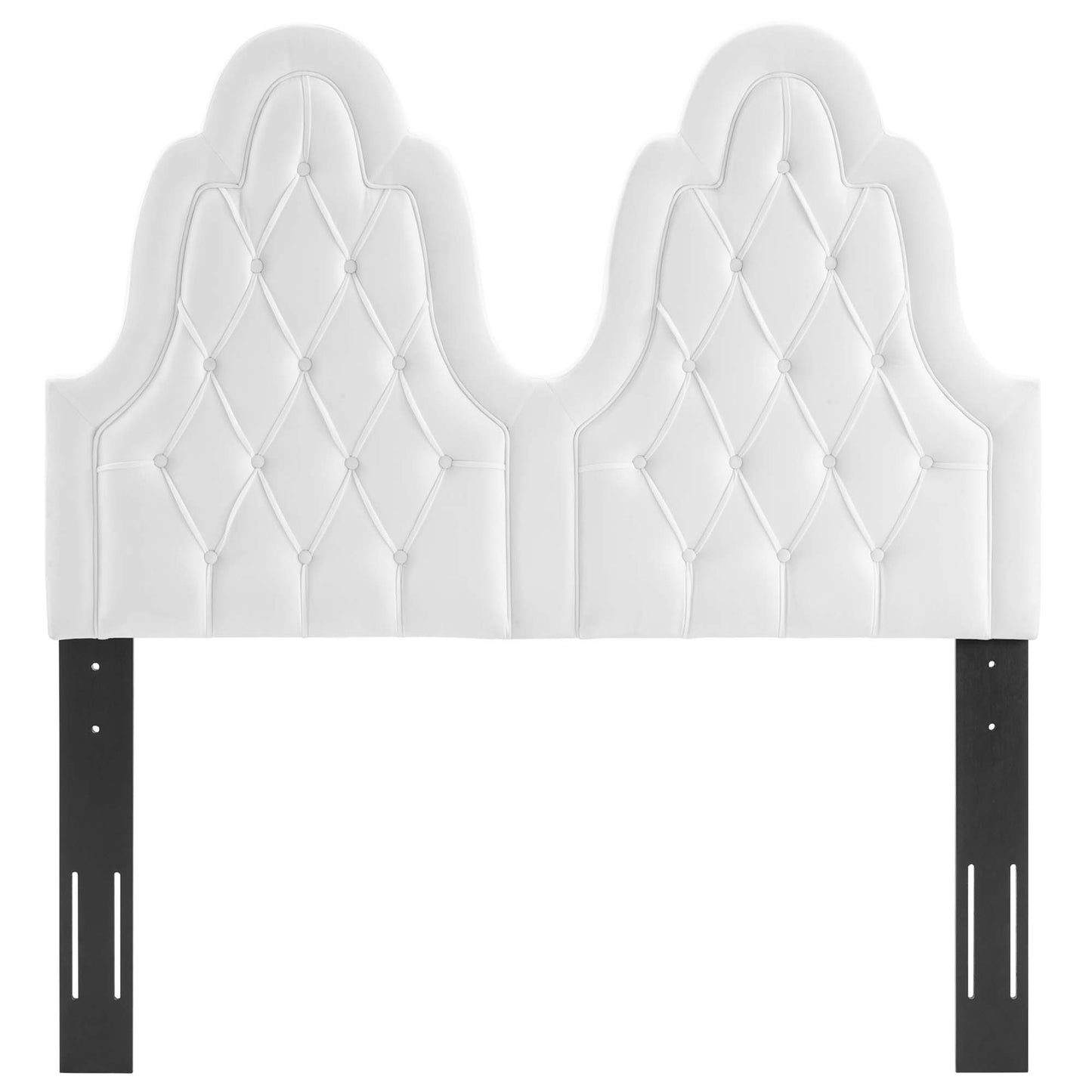 Modway Outlet Augustine Tufted Performance Velvet King/California King Headboard by Modway  Bedroom Furniture White - MOD-6415-WHI