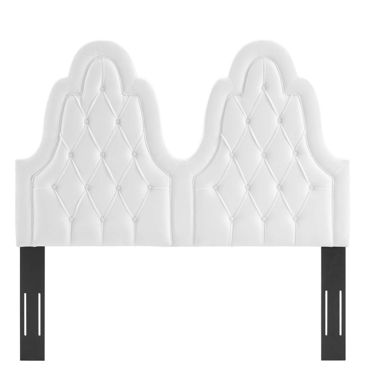 Modway Outlet Augustine Tufted Performance Velvet King/California King Headboard by Modway  Bedroom Furniture White - MOD-6415-WHI