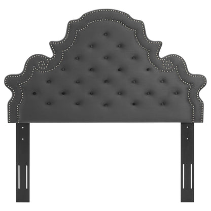 Modway Outlet Diana Tufted Performance Velvet Twin Headboard by Modway  Bedroom Furniture Charcoal - MOD-6416-CHA