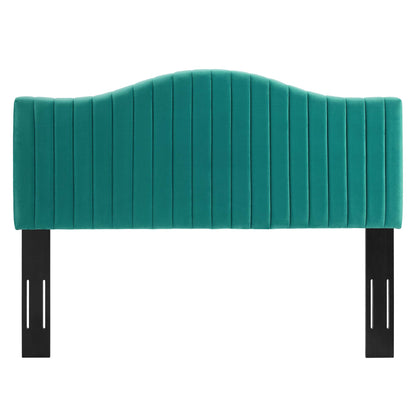Modway Outlet Brielle Channel Tufted Performance Velvet Twin Headboard by Modway  Bedroom Furniture Teal - MOD-6558-TEA