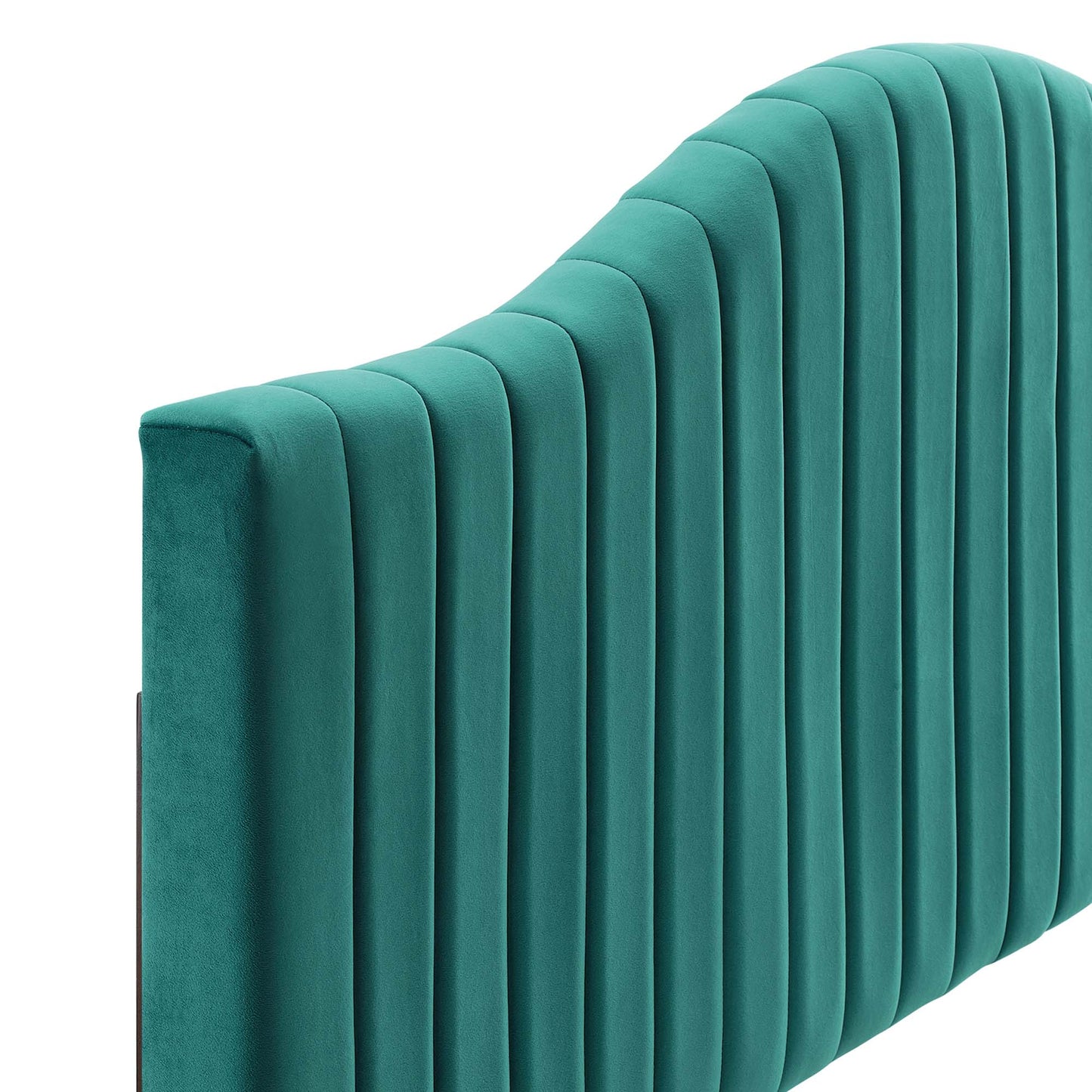 Modway Outlet Brielle Channel Tufted Performance Velvet Twin Headboard by Modway  Bedroom Furniture Teal - MOD-6558-TEA