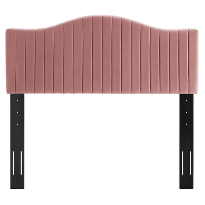 Modway Outlet Brielle Channel Tufted Performance Velvet Full/Queen Headboard by Modway  Bedroom Furniture Dusty Rose - MOD-6559-DUS