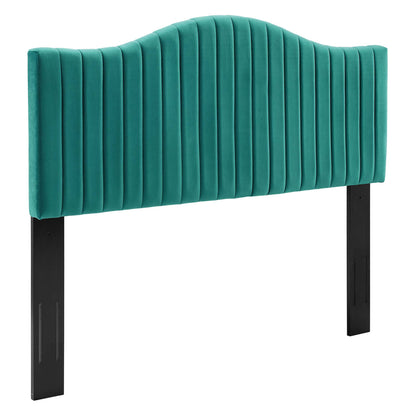 Modway Outlet Brielle Channel Tufted Performance Velvet Full/Queen Headboard by Modway  Bedroom Furniture Teal - MOD-6559-TEA
