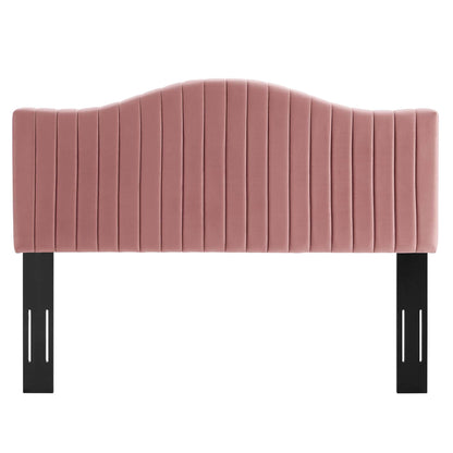 Modway Outlet Brielle Channel Tufted Performance Velvet King/California King Headboard by Modway  Bedroom Furniture Dusty Rose - MOD-6560-DUS