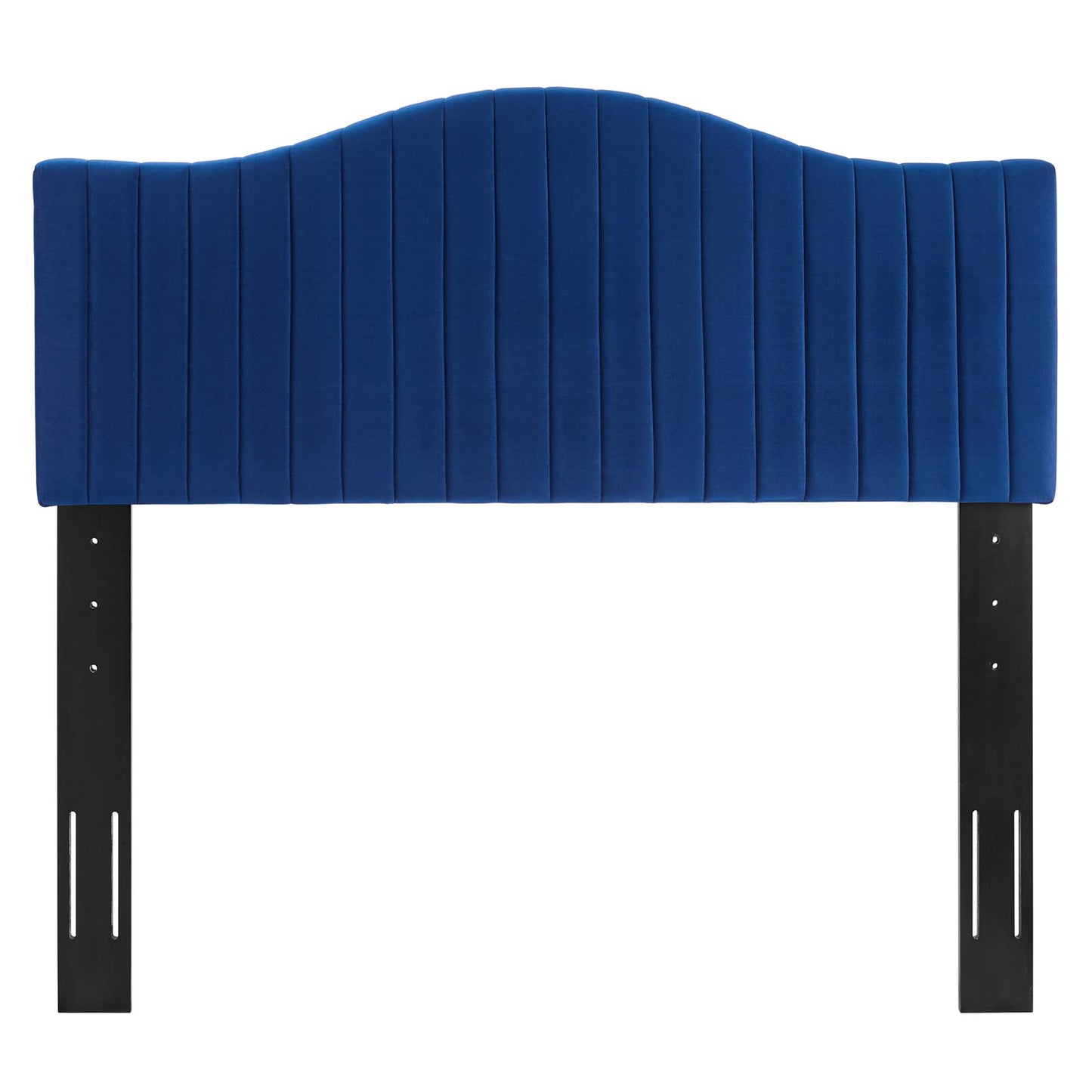 Modway Outlet Brielle Channel Tufted Performance Velvet King/California King Headboard by Modway  Bedroom Furniture Navy - MOD-6560-NAV