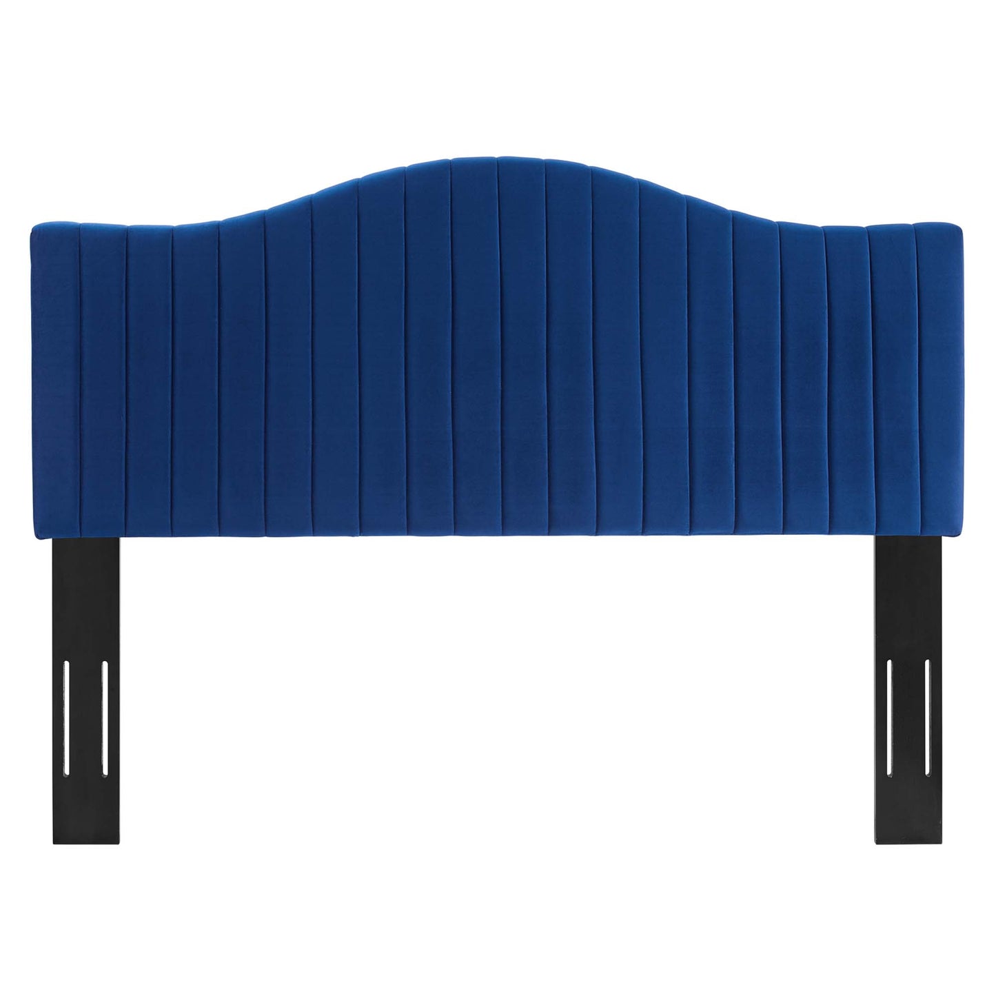 Modway Outlet Brielle Channel Tufted Performance Velvet King/California King Headboard by Modway  Bedroom Furniture Navy - MOD-6560-NAV