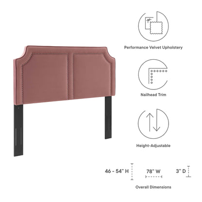 Modway Outlet Cynthia Performance Velvet King/California King Headboard by Modway  Bedroom Furniture Dusty Rose - MOD-6567-DUS