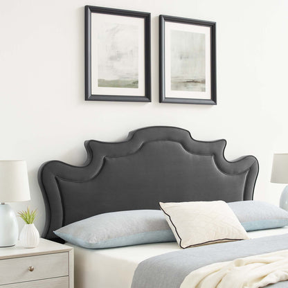 Modway Outlet Evangeline Performance Velvet Twin Headboard by Modway  Bedroom Furniture Charcoal - MOD-6571-CHA