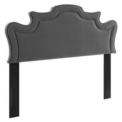 Modway Outlet Evangeline Performance Velvet Full/Queen Headboard by Modway  Bedroom Furniture Charcoal - MOD-6572-CHA
