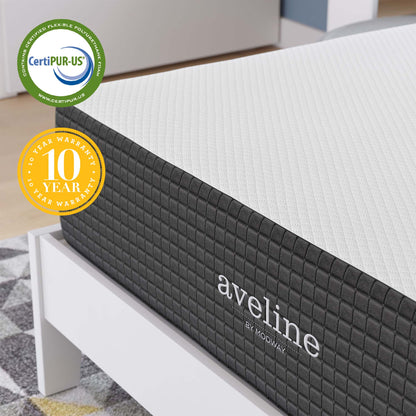 Modway - Aveline 12" Memory Foam Full Mattress by Modway  Mattresses Twin White - MOD-6599-WHI