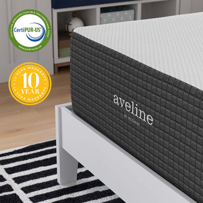 Modway - Aveline 14" Memory Foam Twin Mattress by Modway  Mattresses Twin White - MOD-6602-WHI
