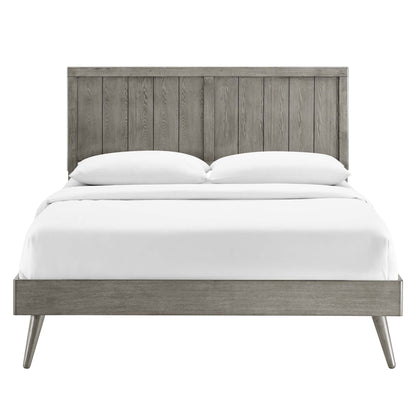 Modway Outlet Alana Wood Full Platform Bed With Splayed Legs by Modway  Bedroom Furniture Gray - MOD-6619-GRY