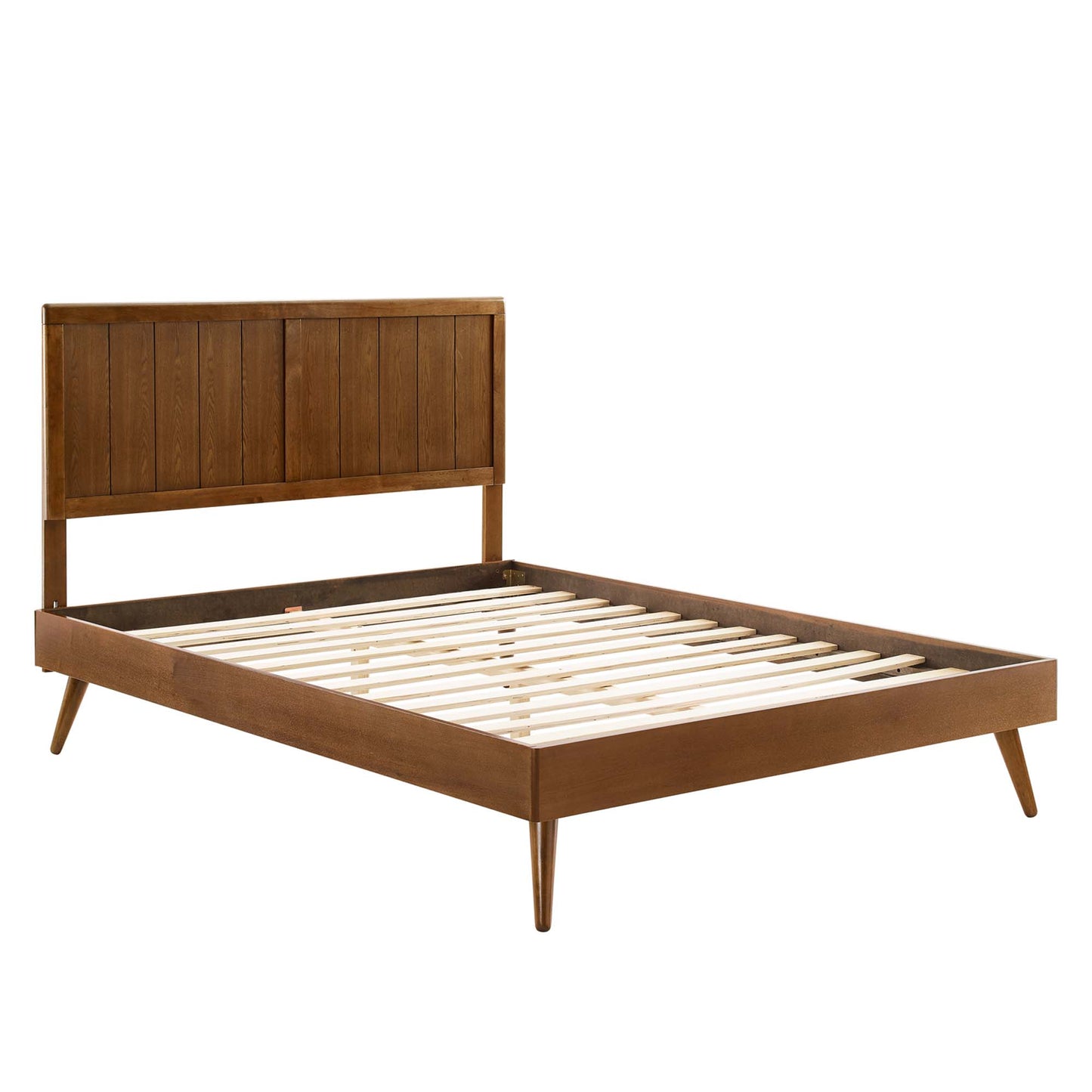 Modway - Alana Wood Full Platform Bed With Splayed Legs by Modway  Bedroom Beds Brown - MOD-6619-WAL