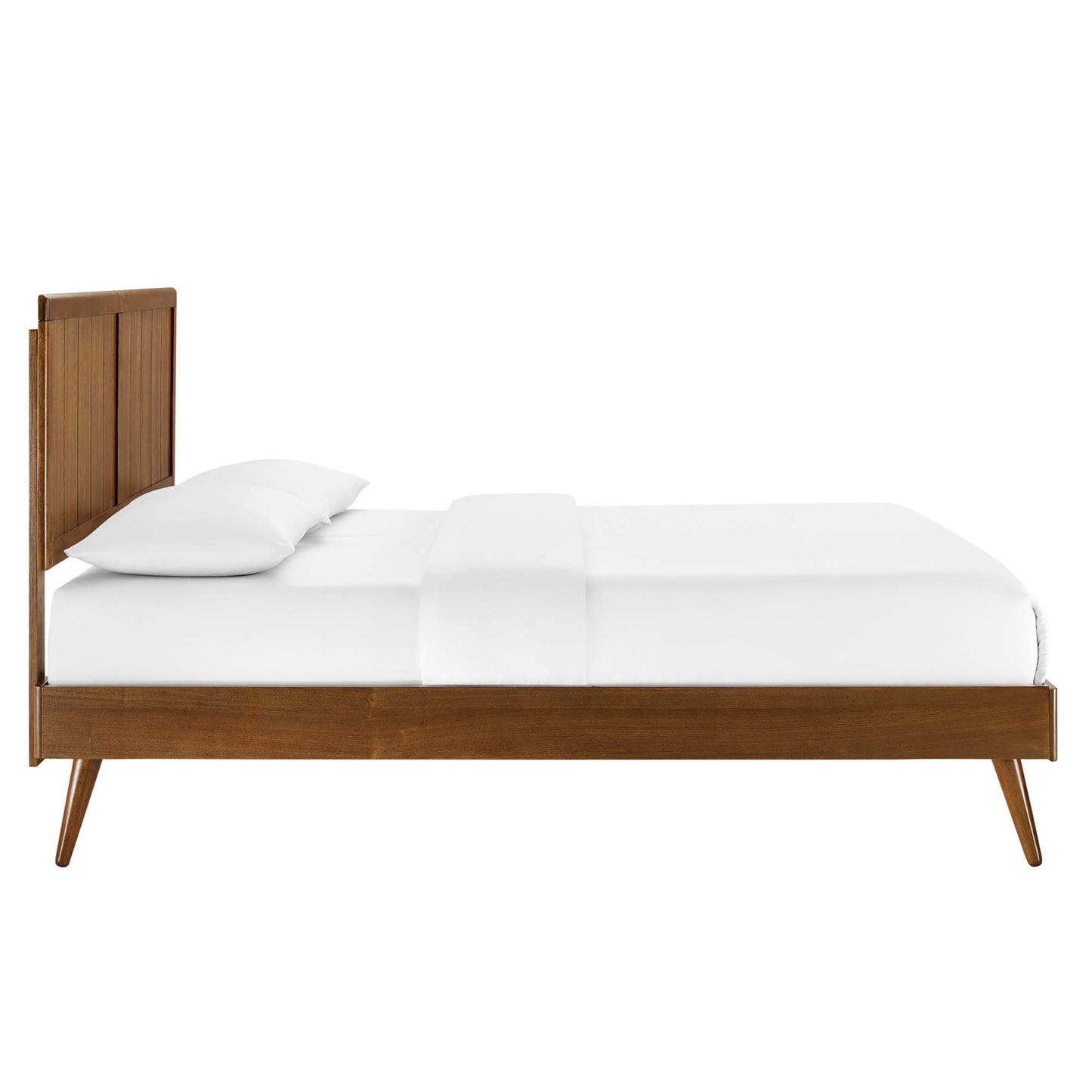 Modway - Alana Wood Full Platform Bed With Splayed Legs by Modway  Bedroom Beds Brown - MOD-6619-WAL