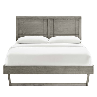 Modway Outlet Marlee Wood King Platform Bed With Angular Frame by Modway  Bedroom Furniture Gray - MOD-6626-GRY