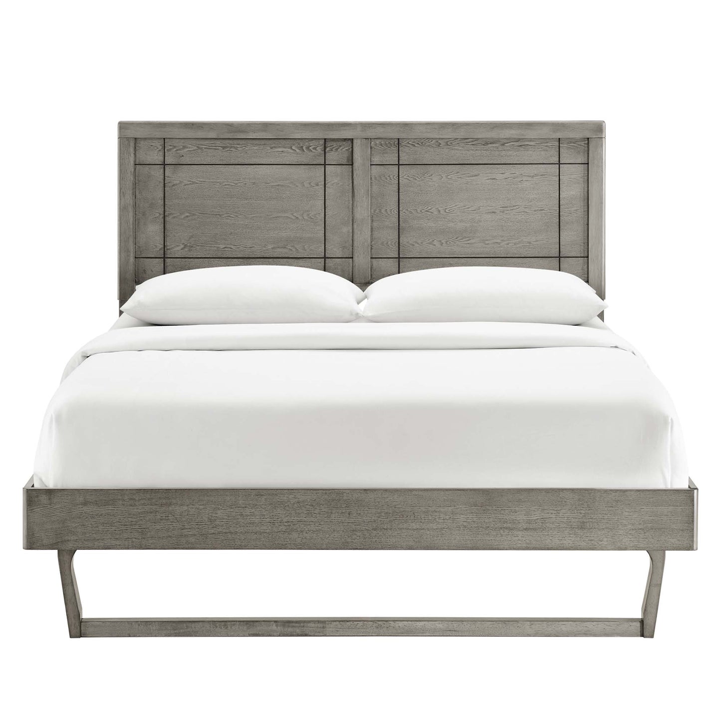 Modway Outlet Marlee Wood Twin Platform Bed With Angular Frame by Modway  Bedroom Furniture Gray - MOD-6627-GRY