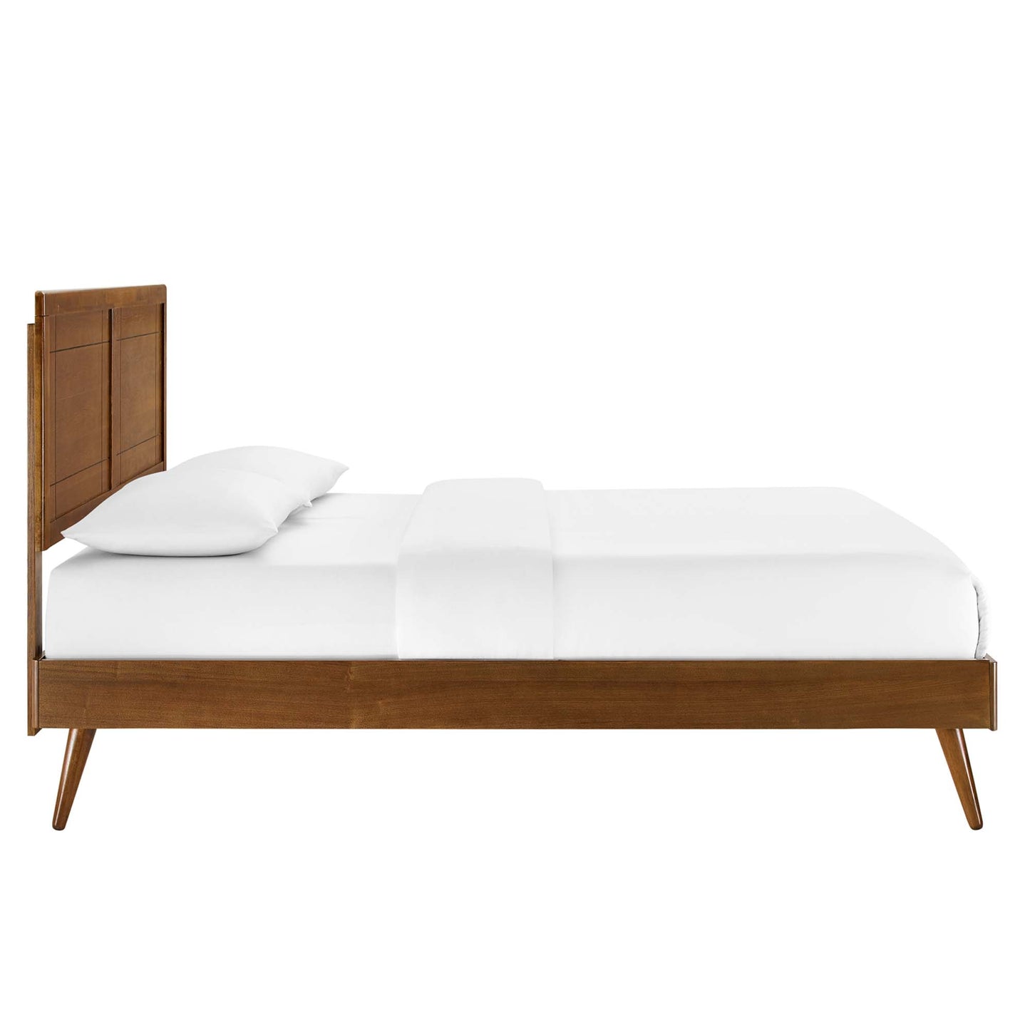 Modway - Marlee Wood Full Platform Bed With Splayed Legs by Modway  Bedroom Beds Brown - MOD-6628-WAL