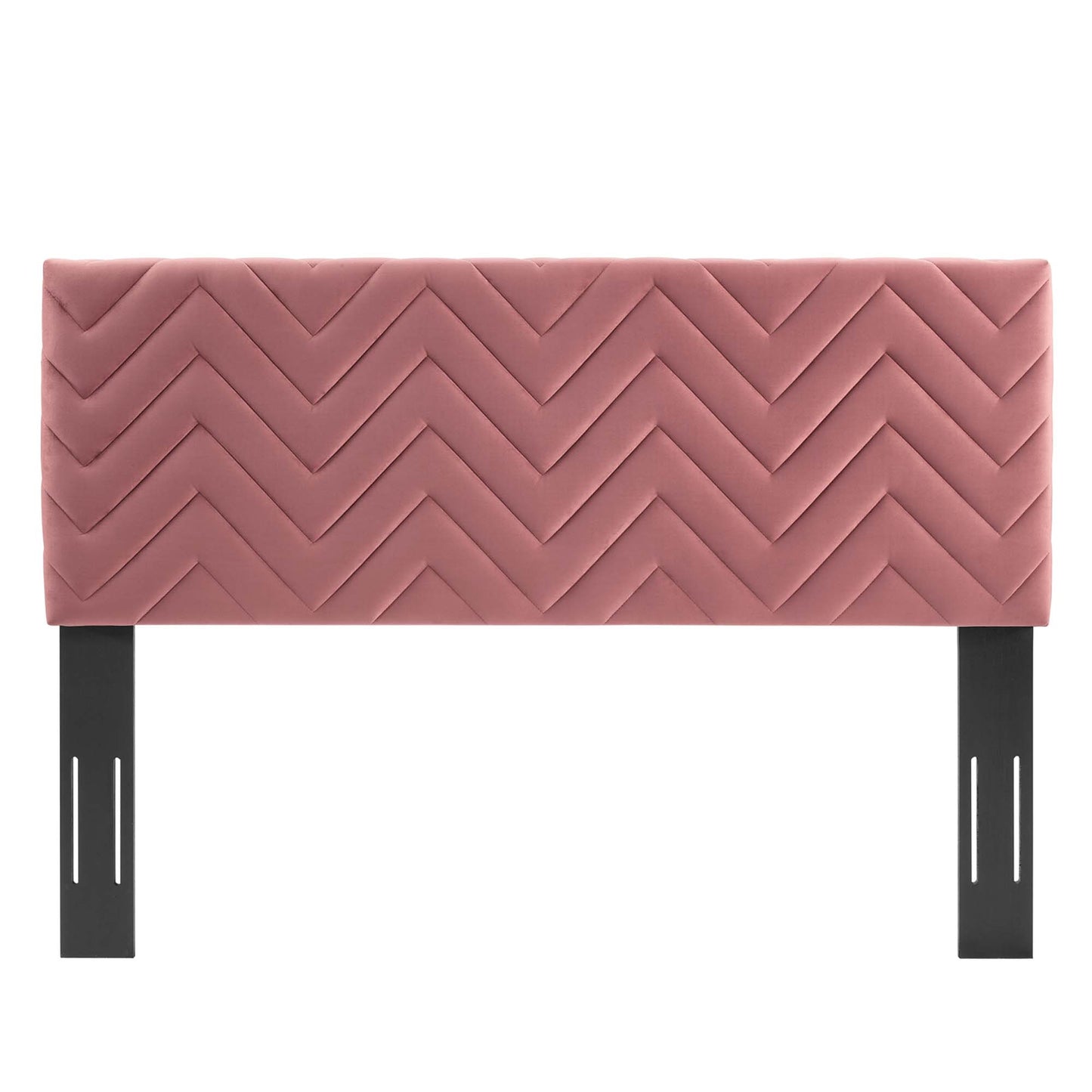 Modway Outlet Mercy Chevron Tufted Performance Velvet King/California King Headboard by Modway  Bedroom Furniture Dusty Rose - MOD-6660-DUS
