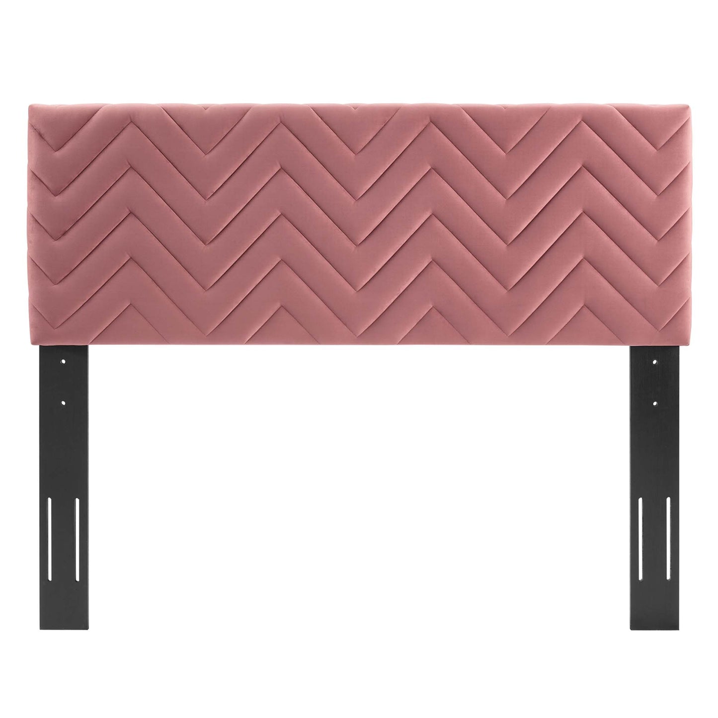 Modway Outlet Mercy Chevron Tufted Performance Velvet King/California King Headboard by Modway  Bedroom Furniture Dusty Rose - MOD-6660-DUS