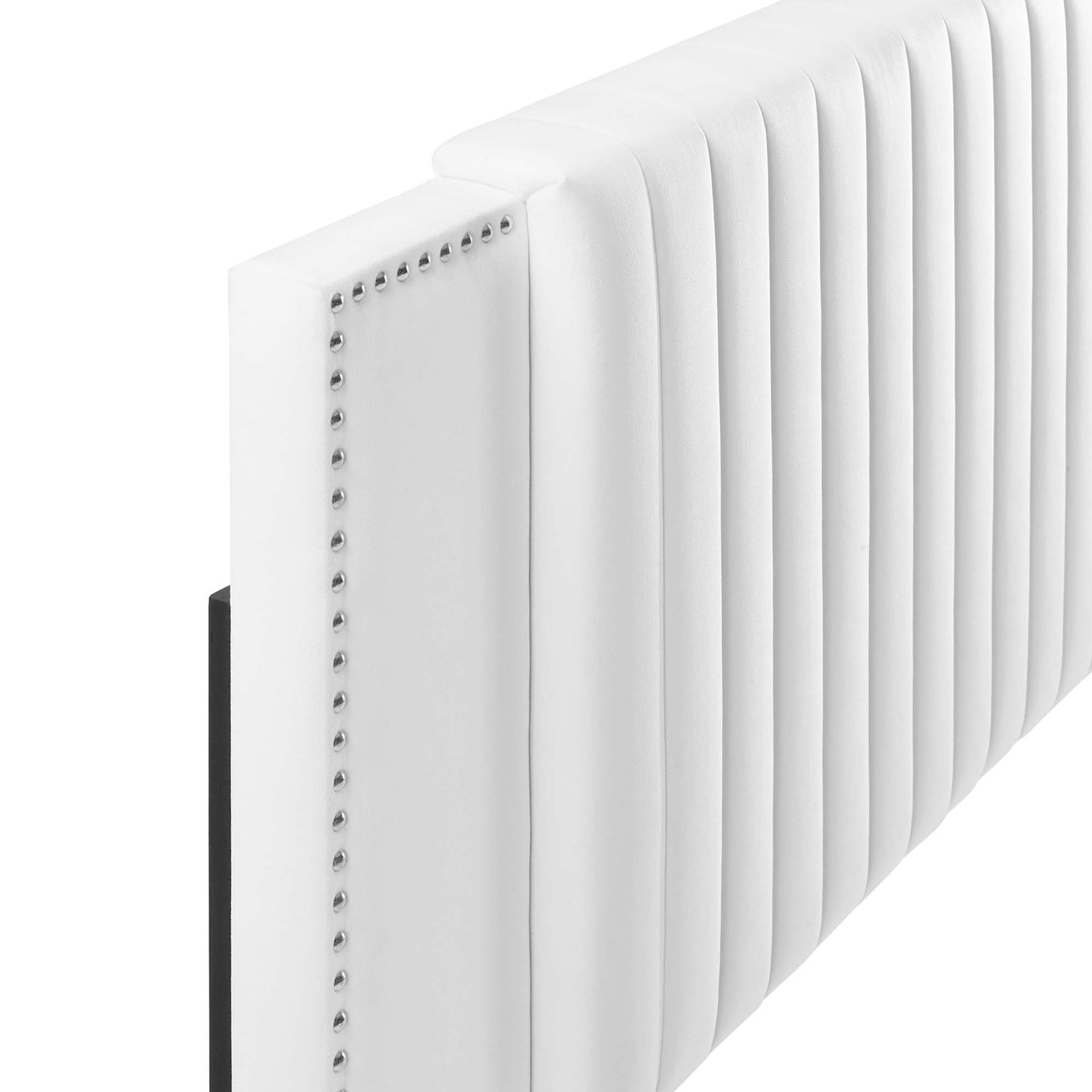 Modway Outlet Felicity Channel Tufted Performance Velvet King/California King Headboard by Modway  Bedroom Furniture White - MOD-6663-WHI