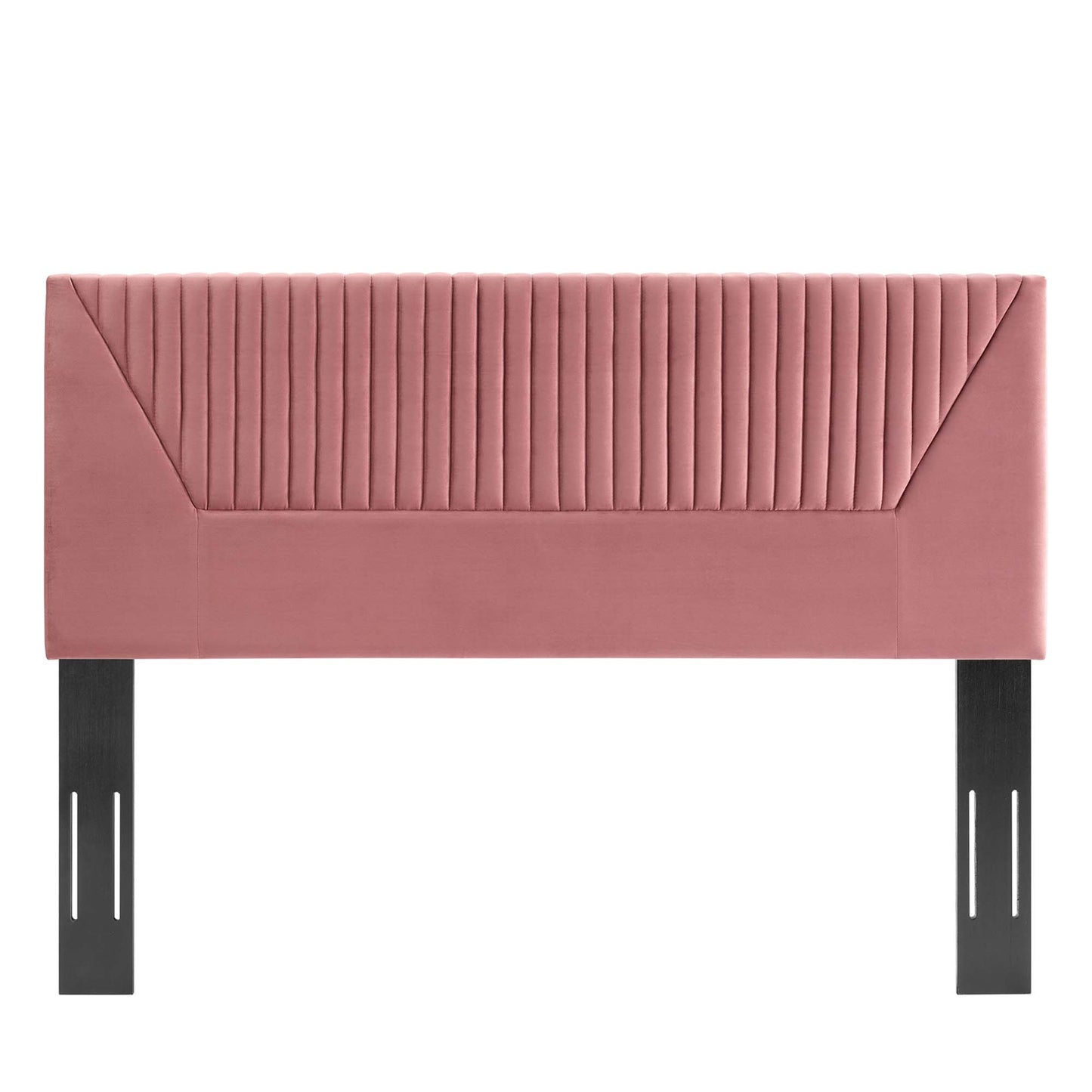 Modway Outlet Patience Channel Tufted Performance Velvet King/California King Headboard by Modway  Bedroom Furniture Dusty Rose - MOD-6669-DUS