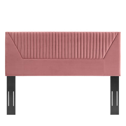 Modway Outlet Patience Channel Tufted Performance Velvet King/California King Headboard by Modway  Bedroom Furniture Dusty Rose - MOD-6669-DUS
