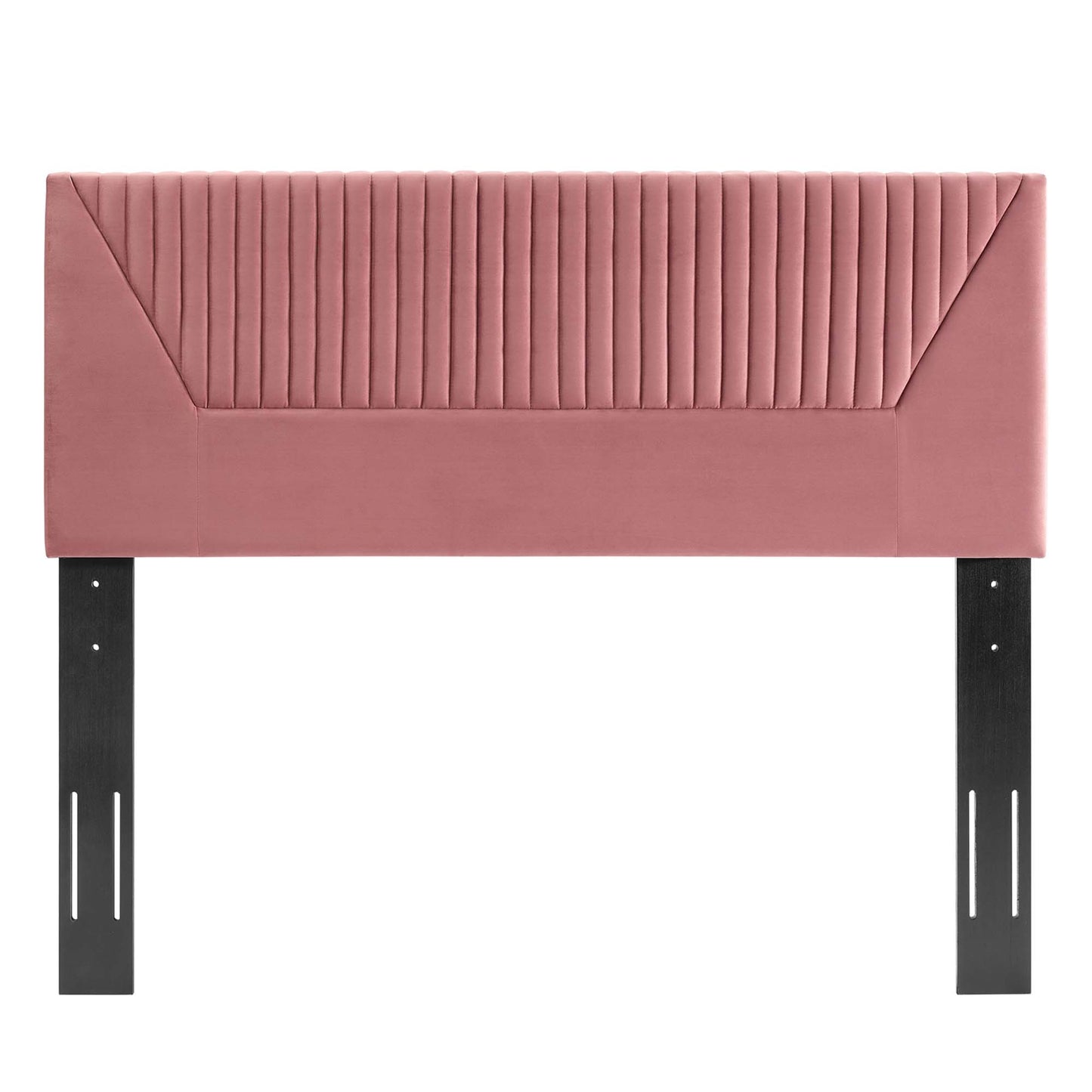 Modway Outlet Patience Channel Tufted Performance Velvet King/California King Headboard by Modway  Bedroom Furniture Dusty Rose - MOD-6669-DUS