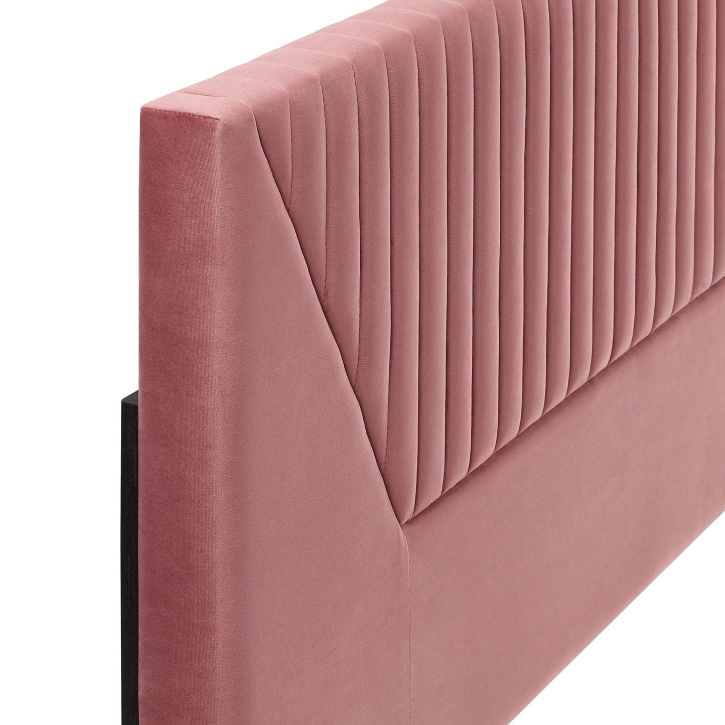 Modway Outlet Patience Channel Tufted Performance Velvet King/California King Headboard by Modway  Bedroom Furniture Dusty Rose - MOD-6669-DUS
