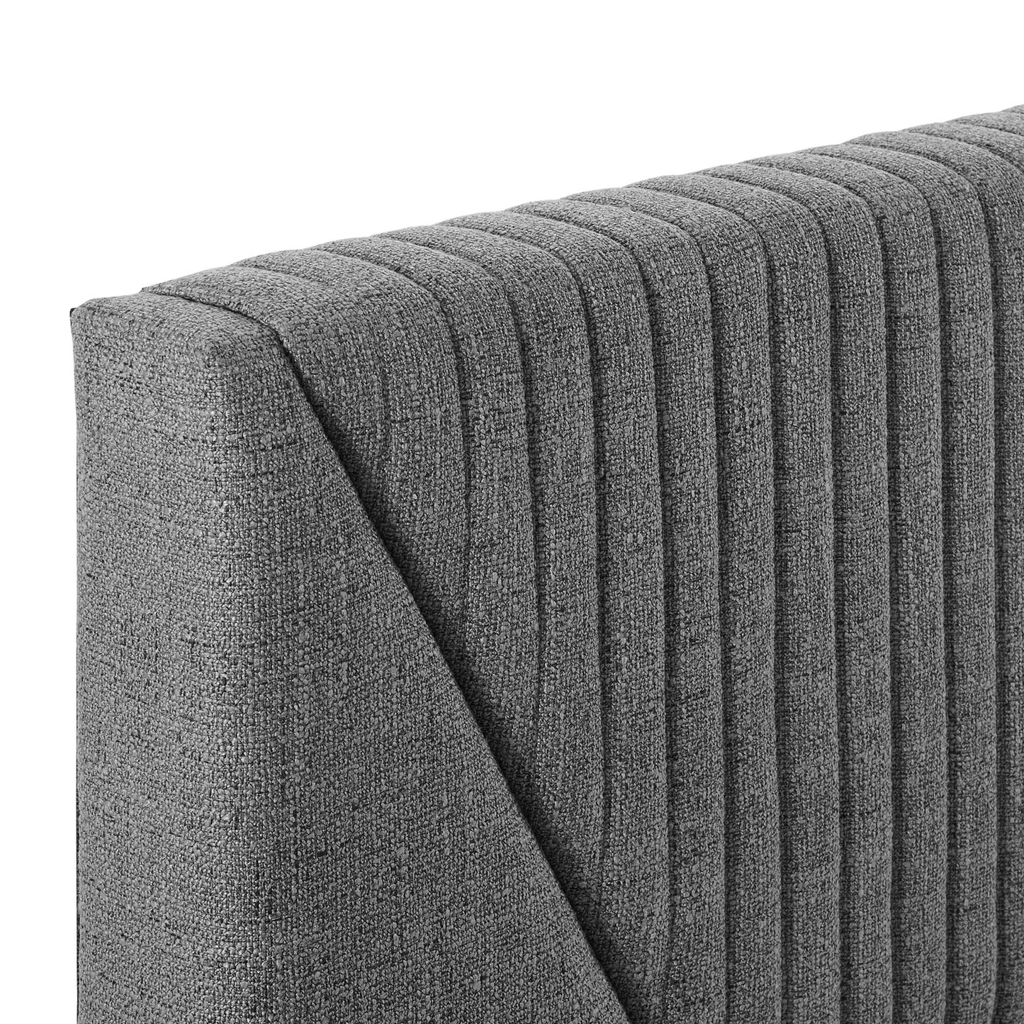 Modway Outlet Dakota Upholstered Queen Platform Bed by Modway  Bedroom Furniture Black Gray - MOD-6670-BLK-GRY