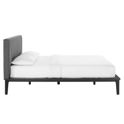 Modway Outlet Dakota Upholstered Queen Platform Bed by Modway  Bedroom Furniture Black Gray - MOD-6670-BLK-GRY