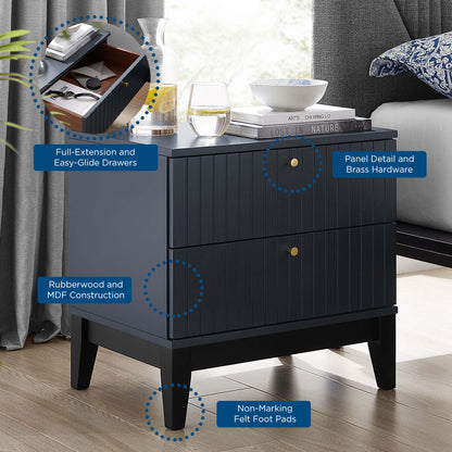 Modway - Dakota Nightstand by Modway  Bedroom Case Goods Blue - MOD-6671-BLU