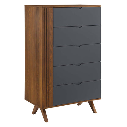 Modway Outlet Dylan Chest by Modway  Bedroom Furniture Walnut Gray - MOD-6678-WAL-GRY