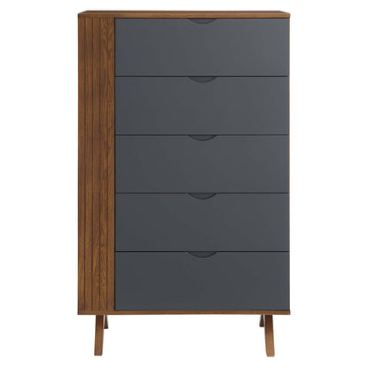 Modway Outlet Dylan Chest by Modway  Bedroom Furniture Walnut Gray - MOD-6678-WAL-GRY