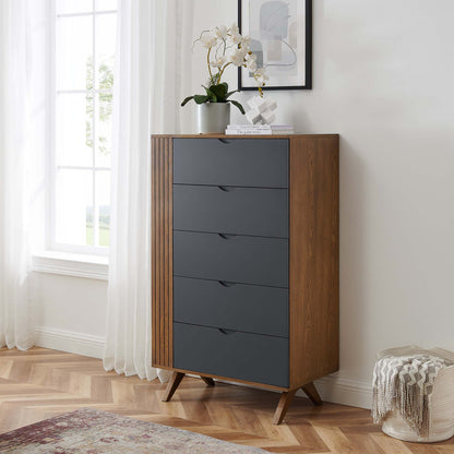 Modway Outlet Dylan Chest by Modway  Bedroom Furniture Walnut Gray - MOD-6678-WAL-GRY
