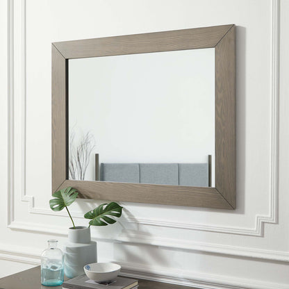 Modway Outlet Merritt Mirror by Modway  Bedroom Furniture Oak - MOD-6684-OAK