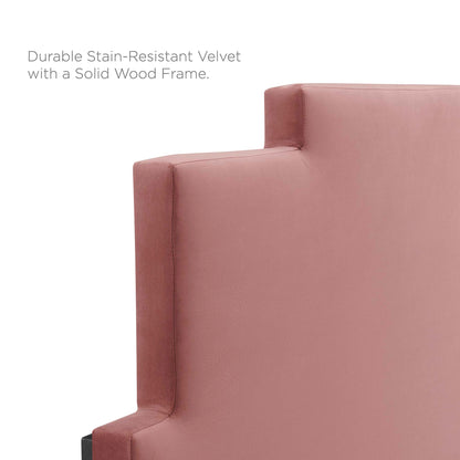 Modway Outlet Lindsey Performance Velvet Twin Platform Bed by Modway  Bedroom Furniture Dusty Rose - MOD-6895-DUS