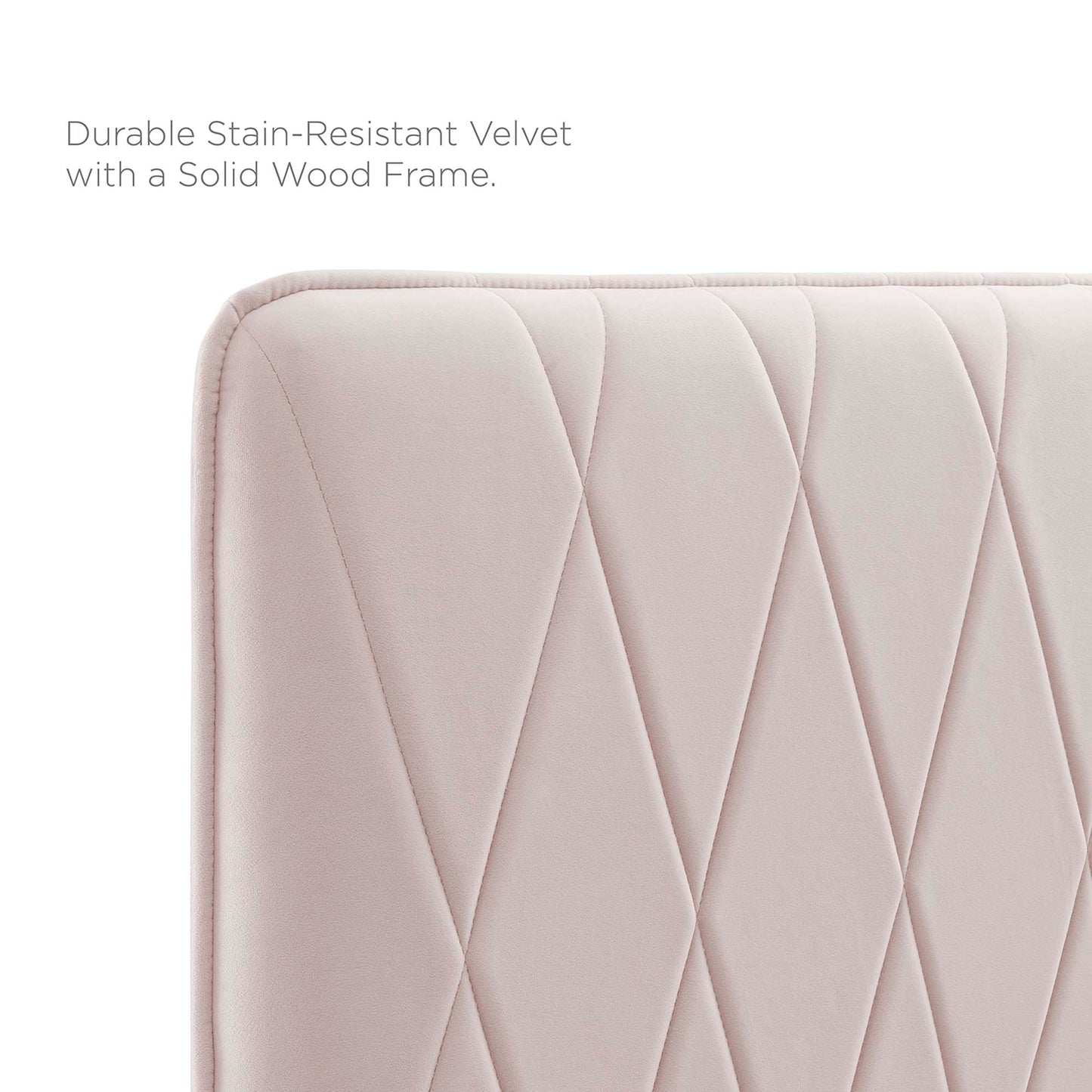 Modway Outlet Phillipa Performance Velvet King Platform Bed by Modway  Bedroom Furniture Pink - MOD-6929-PNK