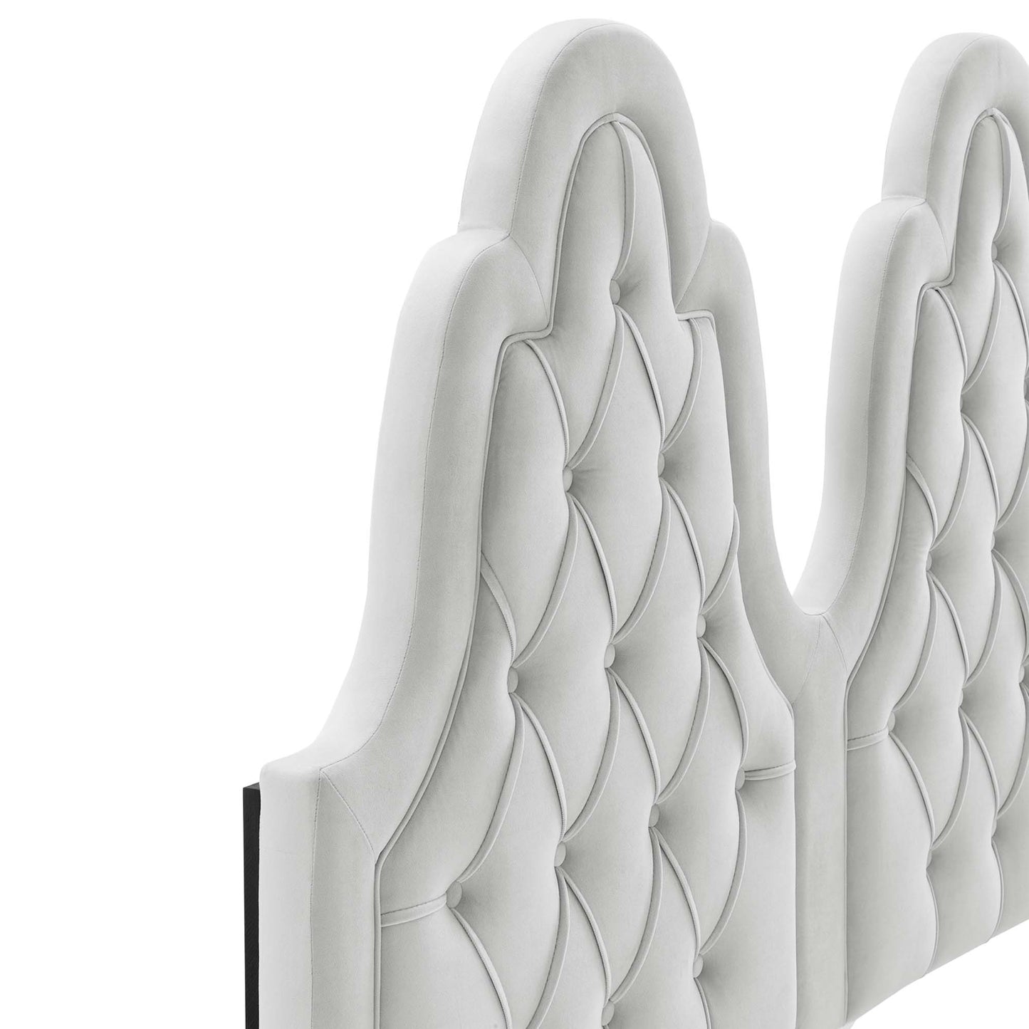 Modway Outlet Alexandria Tufted Performance Velvet Twin Platform Bed by Modway  Bedroom Furniture Light Gray - MOD-6933-LGR