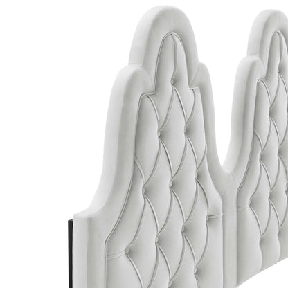 Modway Outlet Alexandria Tufted Performance Velvet Twin Platform Bed by Modway  Bedroom Furniture Light Gray - MOD-6933-LGR