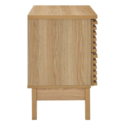 Modway - Render Two-Drawer Nightstand by Modway  Bedroom Case Goods Brown - MOD-6964-OAK