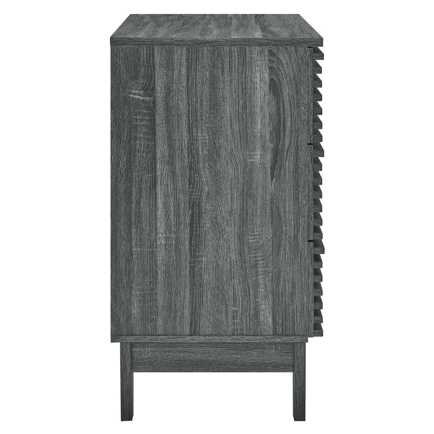 Modway Outlet Render 3-Drawer Bachelor's Chest by Modway  Bedroom Furniture Charcoal - MOD-6965-CHA