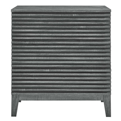 Modway Outlet Render 3-Drawer Bachelor's Chest by Modway  Bedroom Furniture Charcoal - MOD-6965-CHA