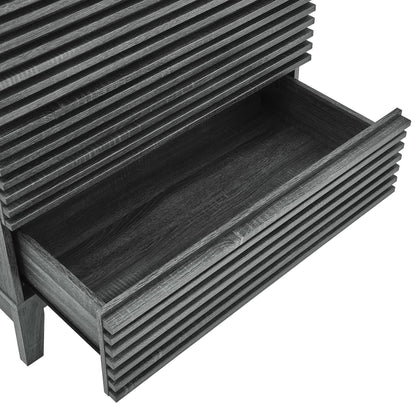 Modway Outlet Render 3-Drawer Bachelor's Chest by Modway  Bedroom Furniture Charcoal - MOD-6965-CHA