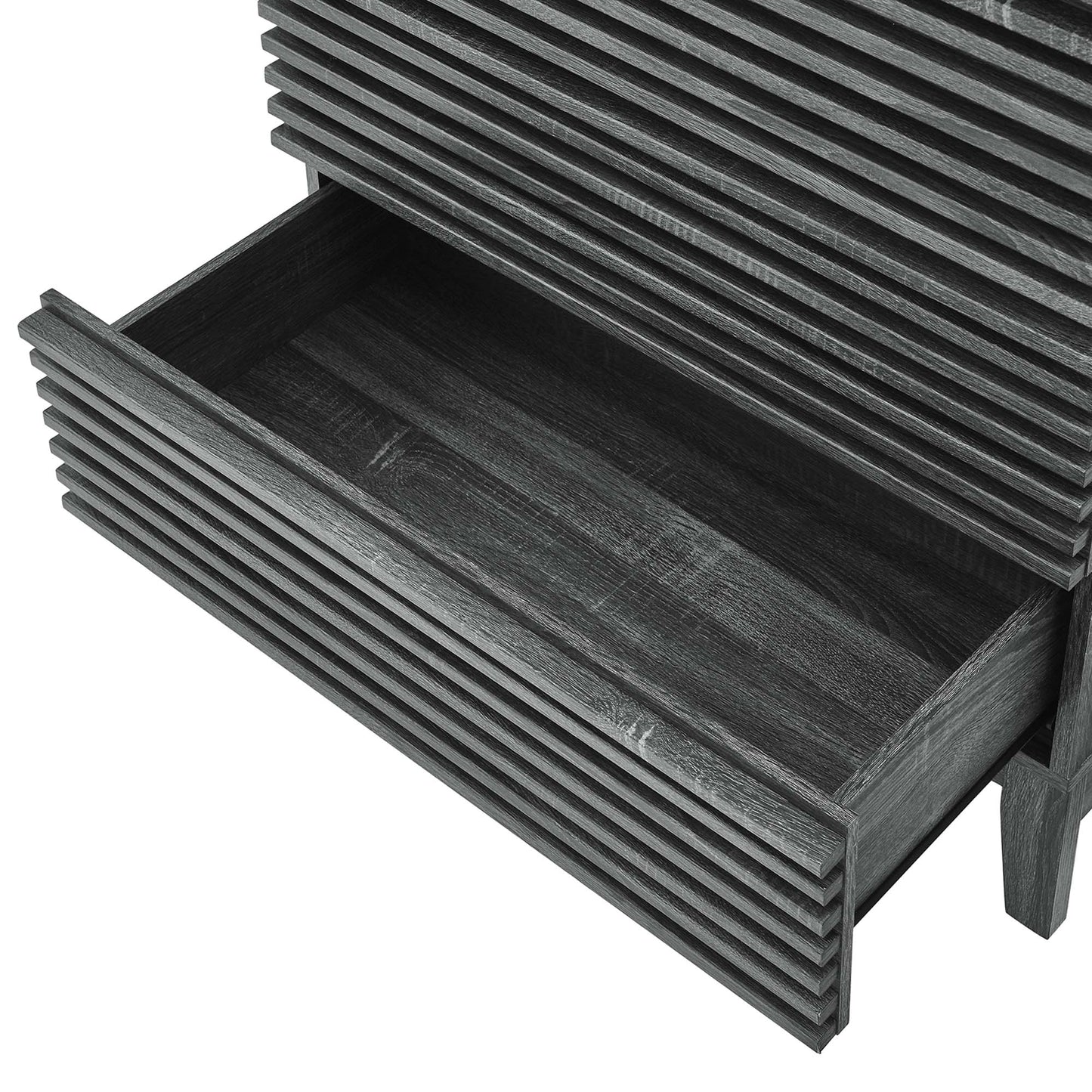 Modway Outlet Render 5-Drawer Dresser Chest by Modway  Bedroom Furniture Charcoal - MOD-6967-CHA