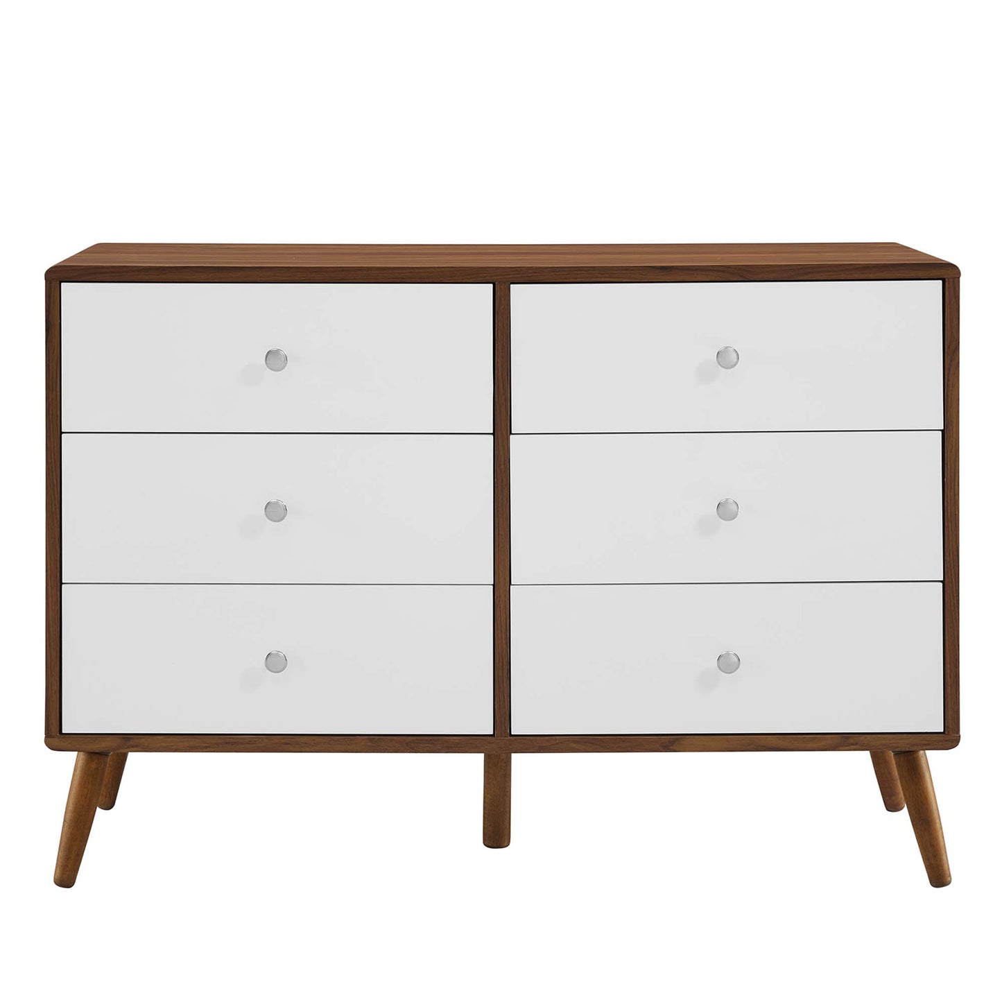 Modway Outlet Transmit 47" Dresser by Modway  Bedroom Furniture Walnut White - MOD-7021-WAL-WHI