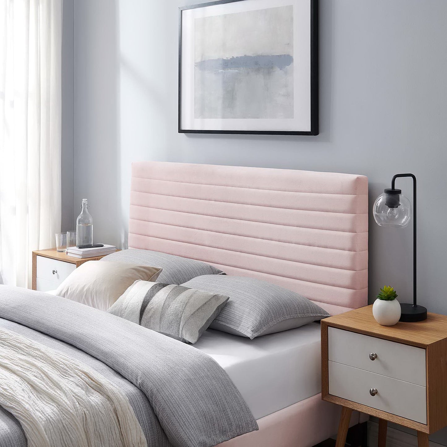 Modway Outlet Tranquil Channel Tufted King/California King Headboard  by Modway  Bedroom Furniture Pink - MOD-7025-PNK