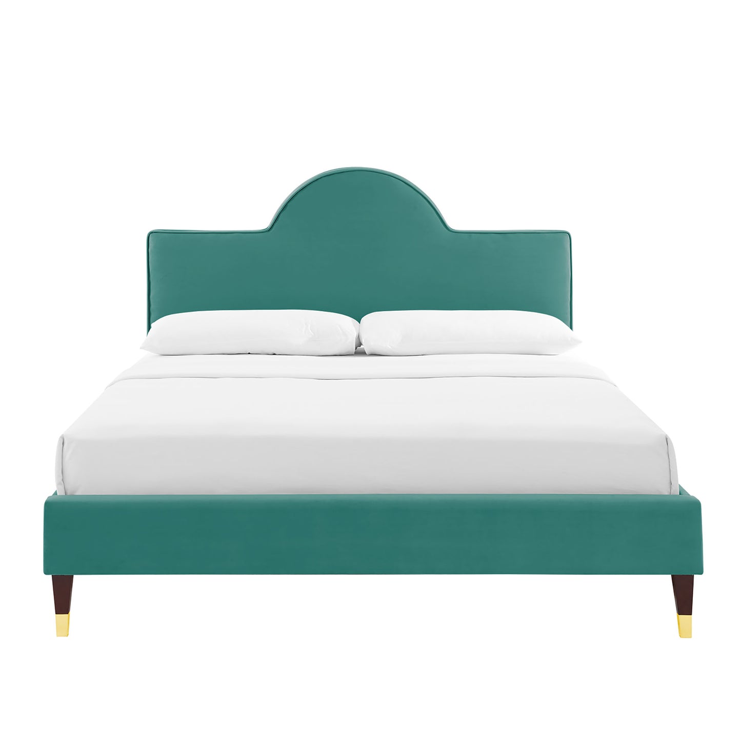 Modway Outlet Aurora Performance Velvet Full Bed by Modway  Bedroom Furniture Teal - MOD-7031-TEA